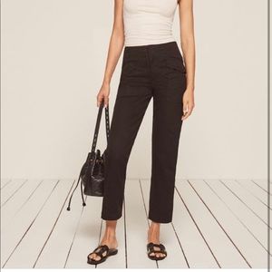 Reformation black cargo pants